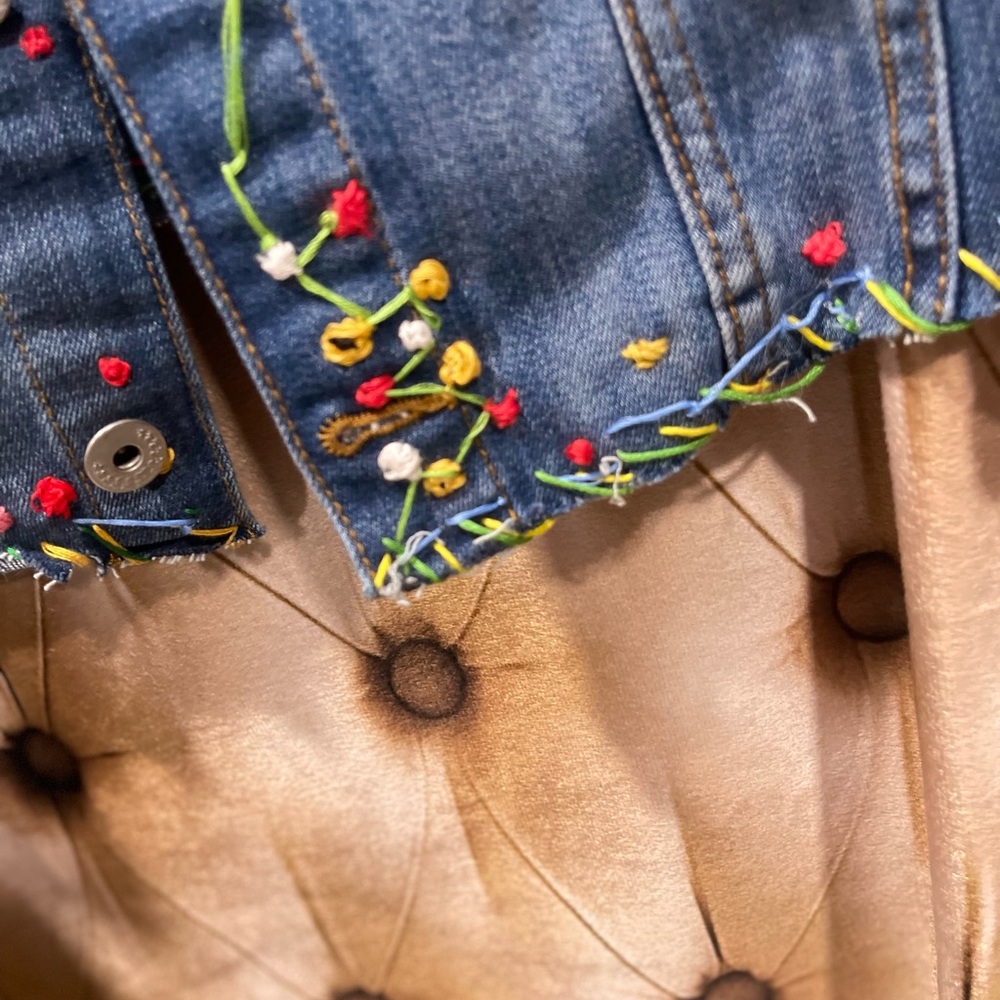 Personalized Distressed Denim Jacket - image 4